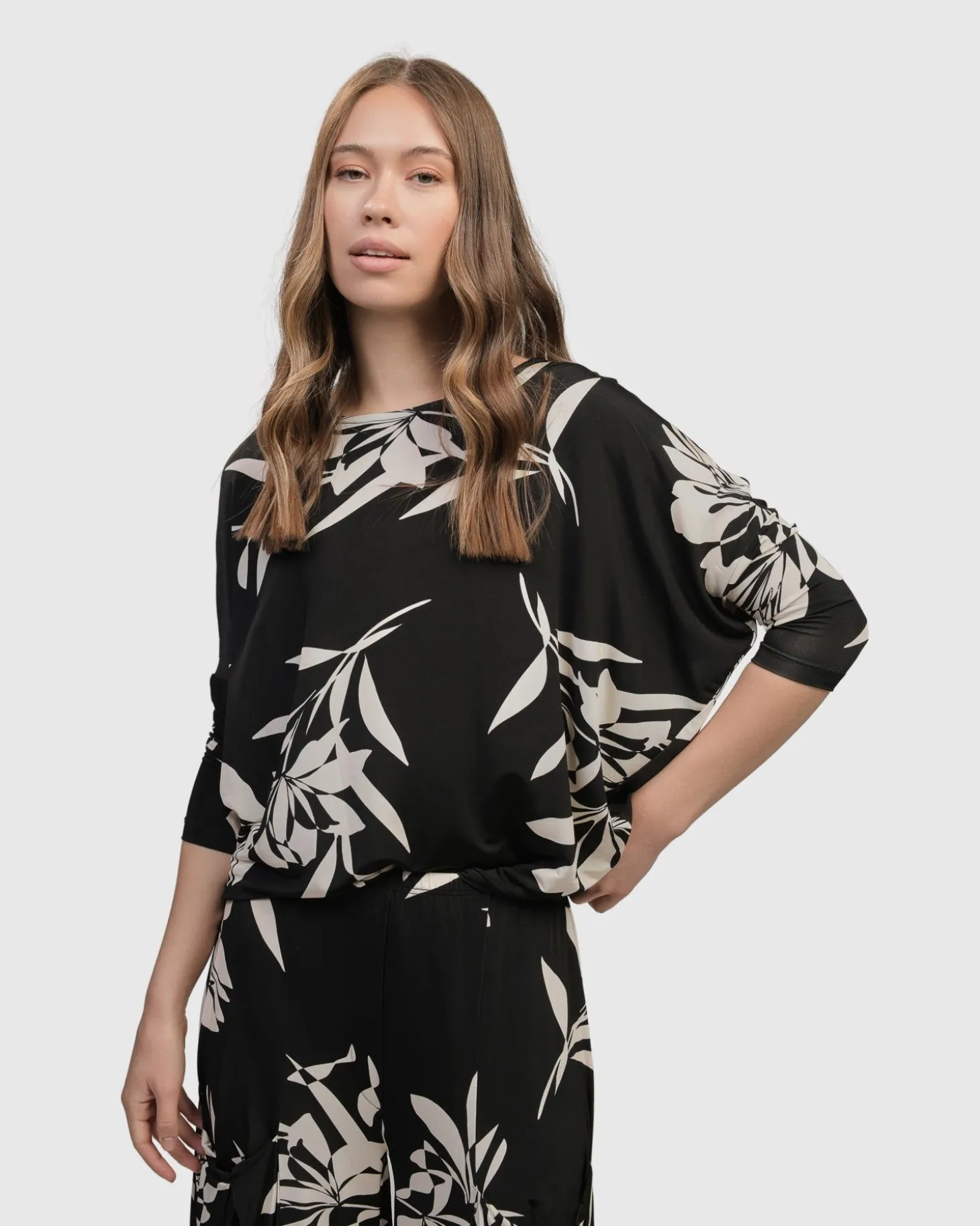 Women Alembika Ciao Ciao Blouson Top, Floral