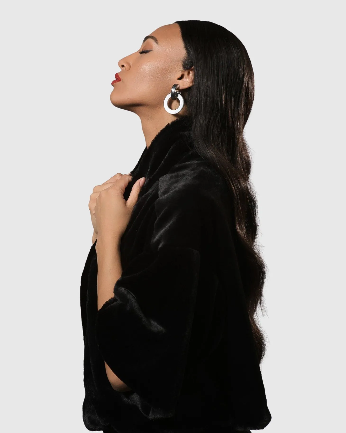 Women Alembika Circle Duet Earrings, Starlight