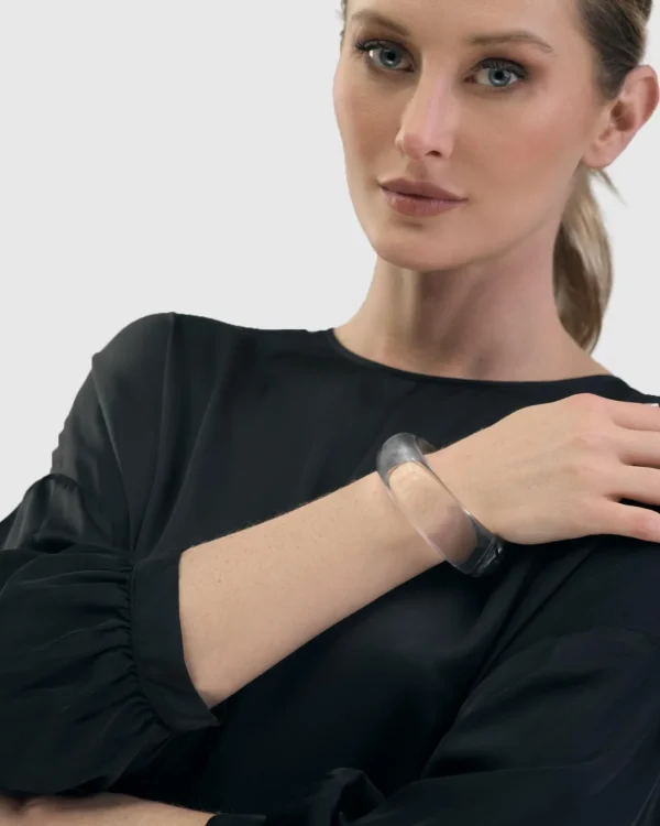 Women Alembika Clarity Bangle Bracelet, Clear