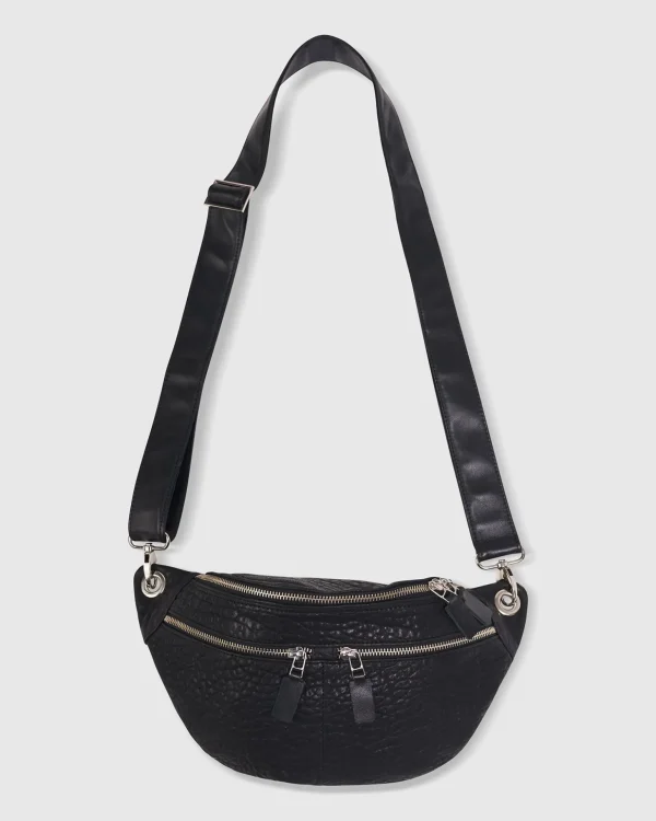 Women Alembika Crossbody Sling Bag, Black Strap