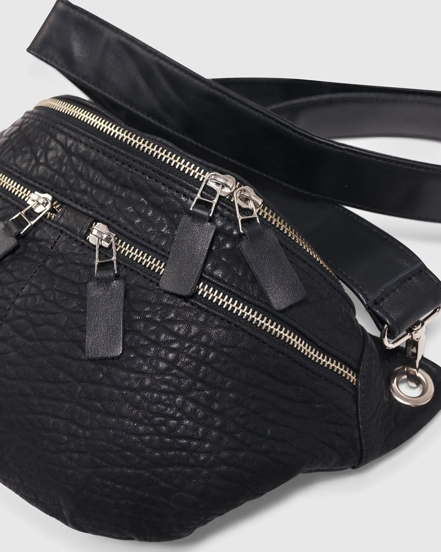 Women Alembika Crossbody Sling Bag, Black Strap