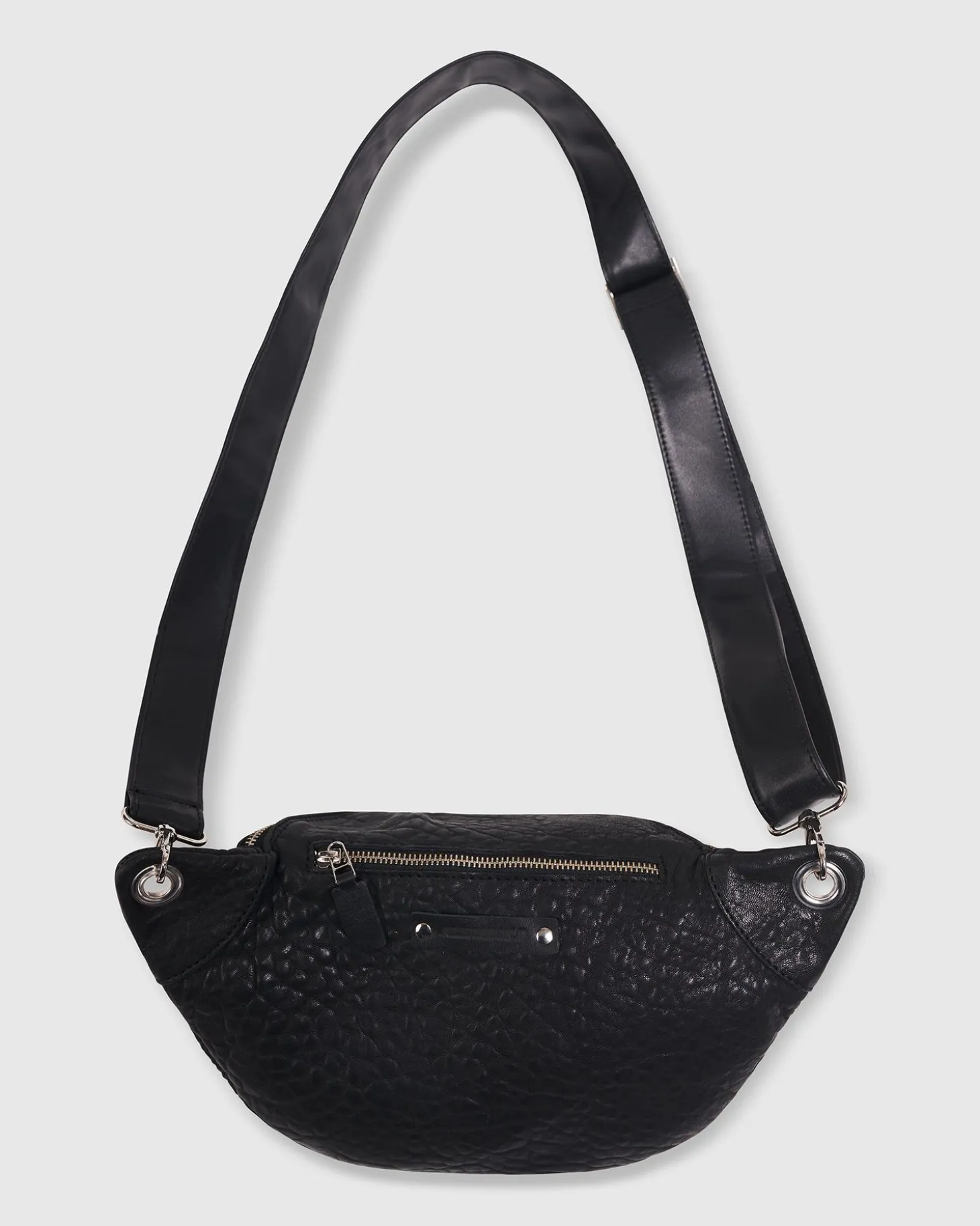 Women Alembika Crossbody Sling Bag, Black Strap