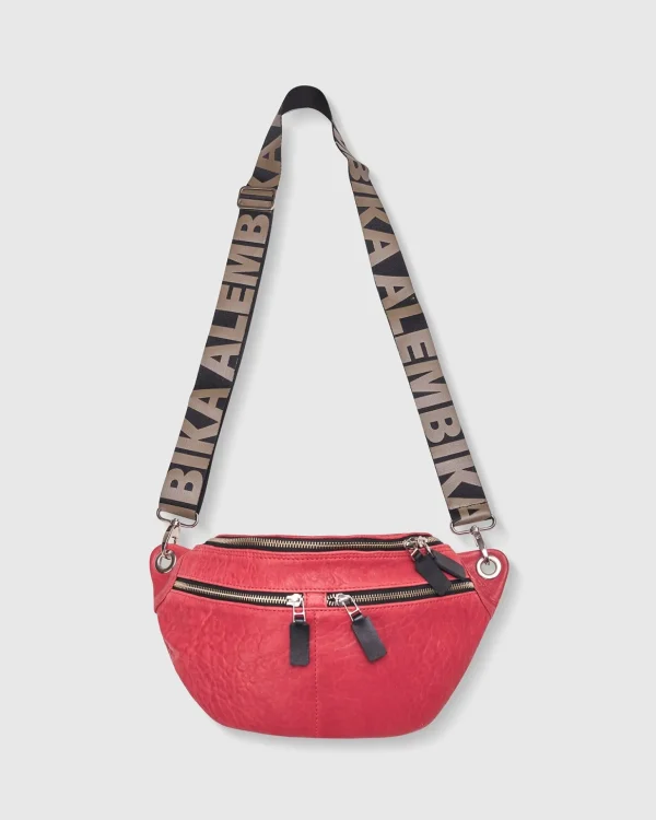 Women Alembika Crossbody Sling Bag, Vermillion