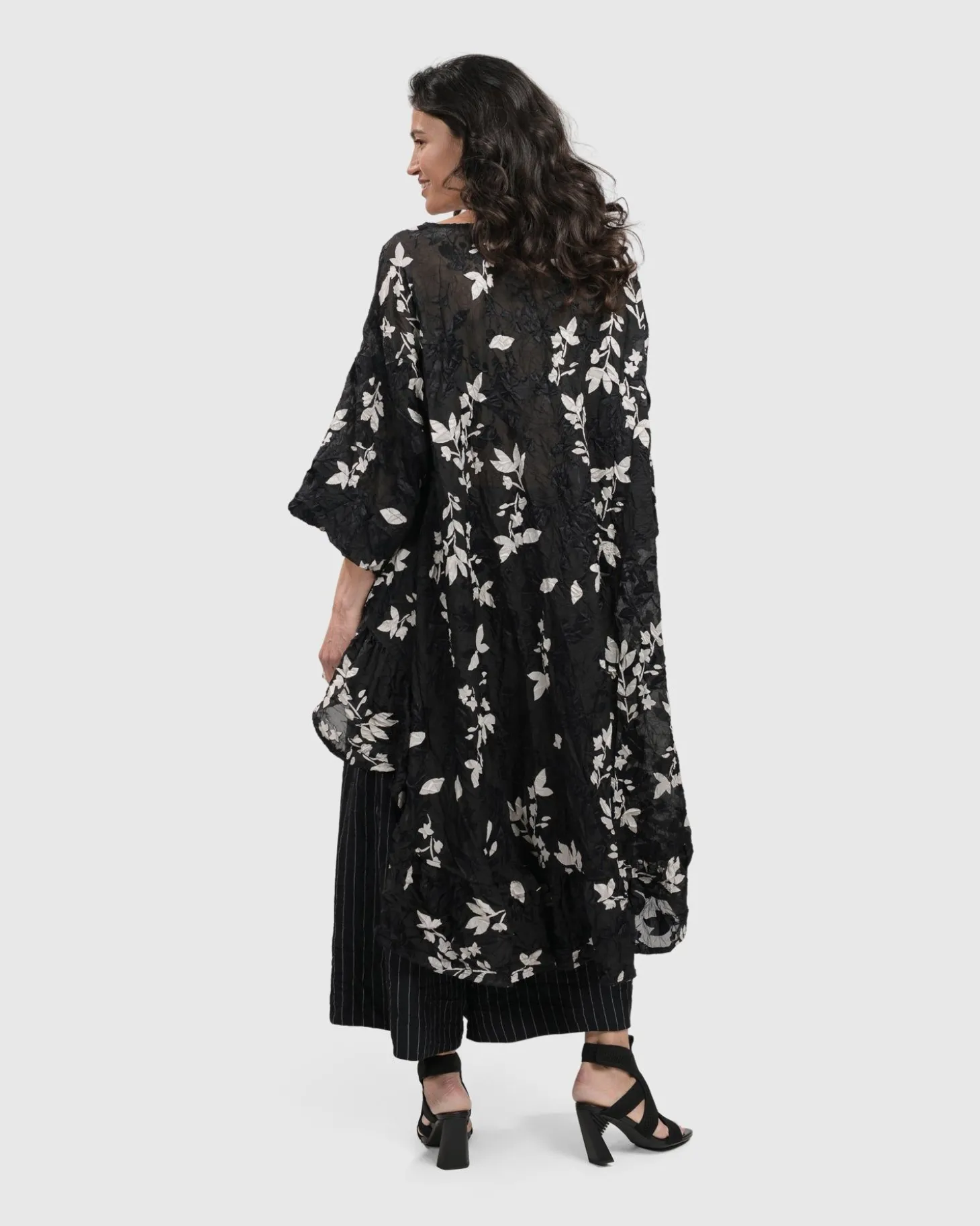 Women Alembika Cultured Club Hi Lo Top, Leaves