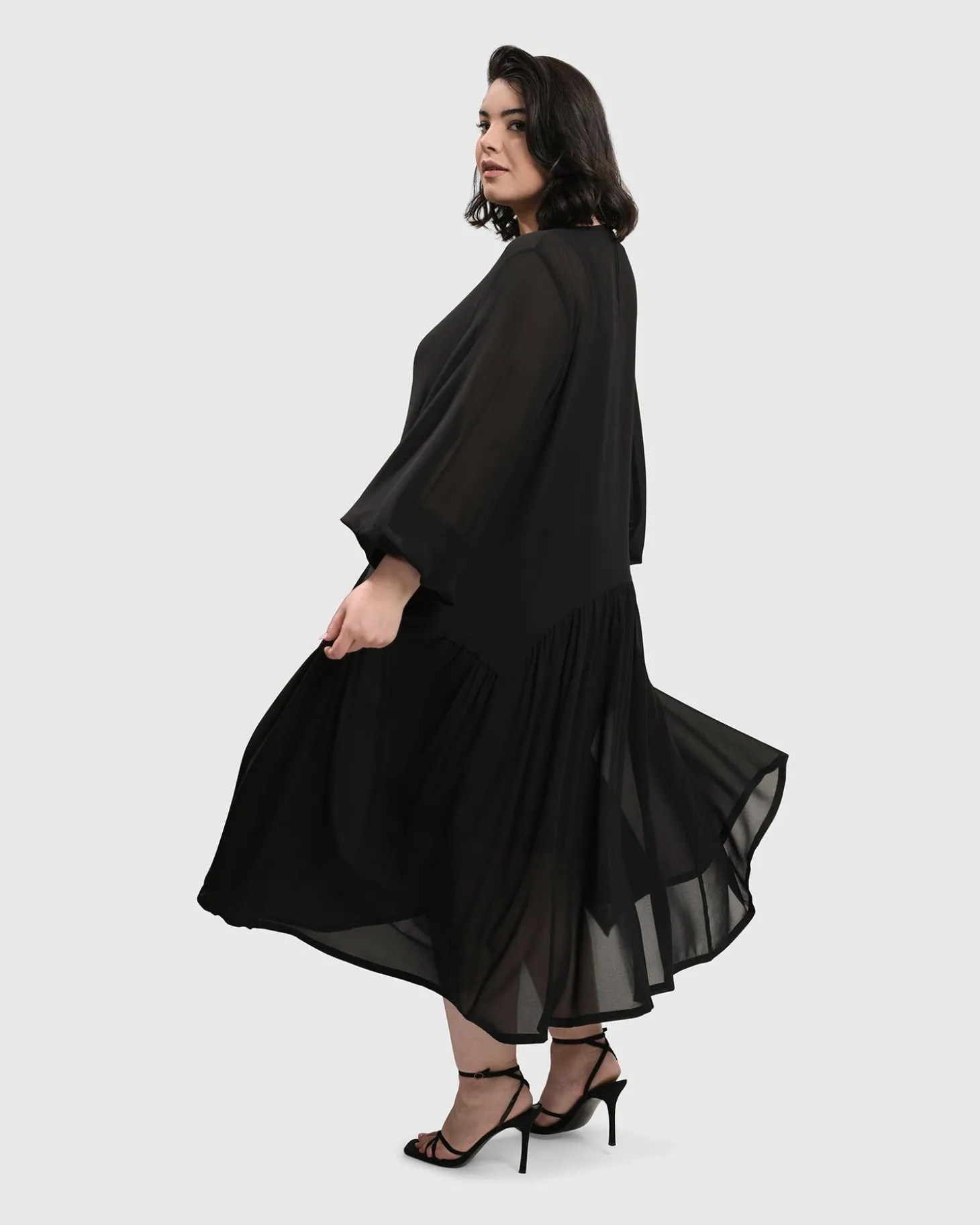 Women Alembika Cultured Club Popover Dress, Black