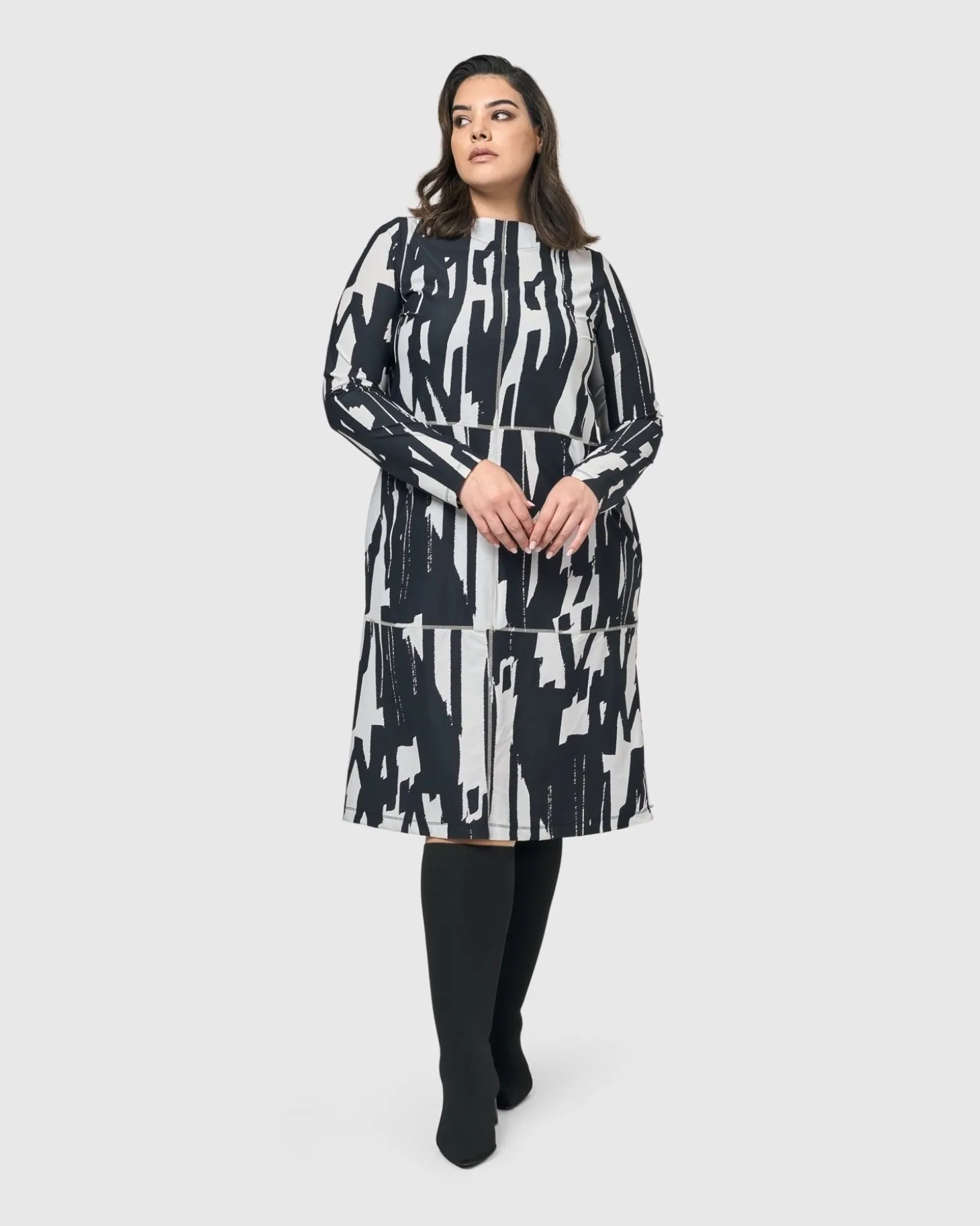 Women Alembika Cyber Boxy Dress, Brush