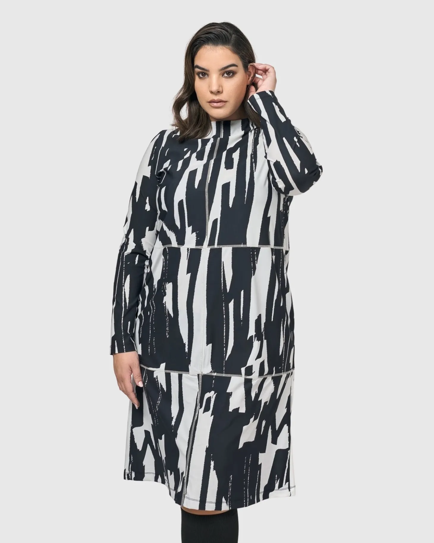 Women Alembika Cyber Boxy Dress, Brush
