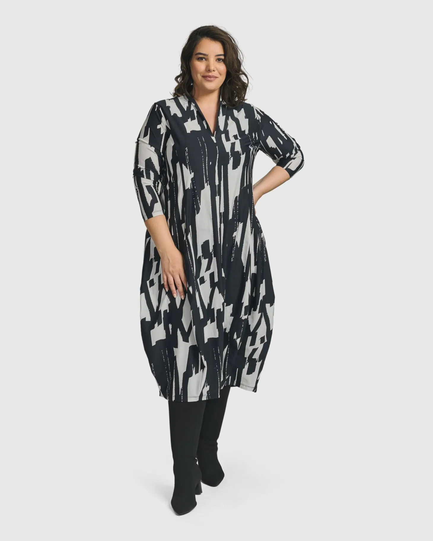 Women Alembika Cyber Cocoon Dress, Brush