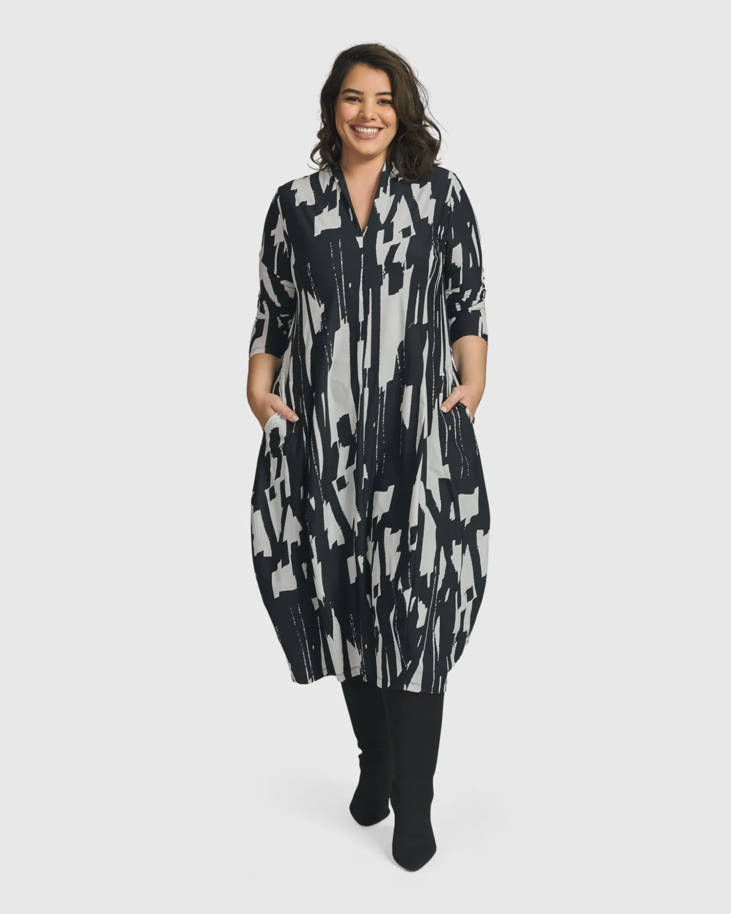 Women Alembika Cyber Cocoon Dress, Brush