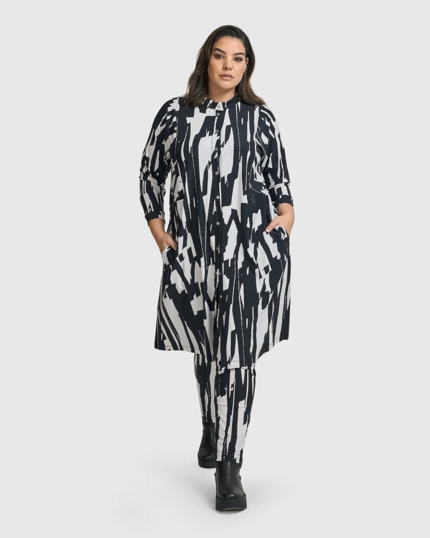 Women Alembika Cyber Shirt Dress, Brush