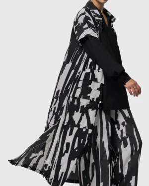 Women Alembika Cyber Short Sleeve Duster, Brush