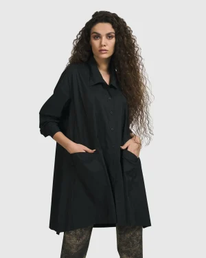 Women Alembika Danica Shirt Jacket, Black