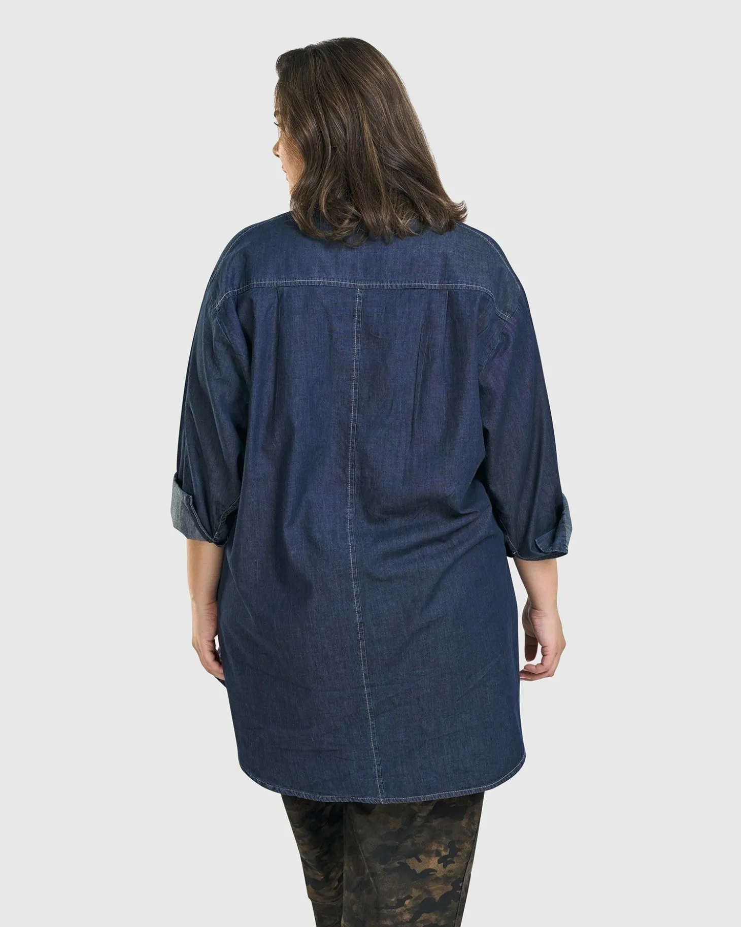 Women Alembika Daniella Tunic Top, Denim