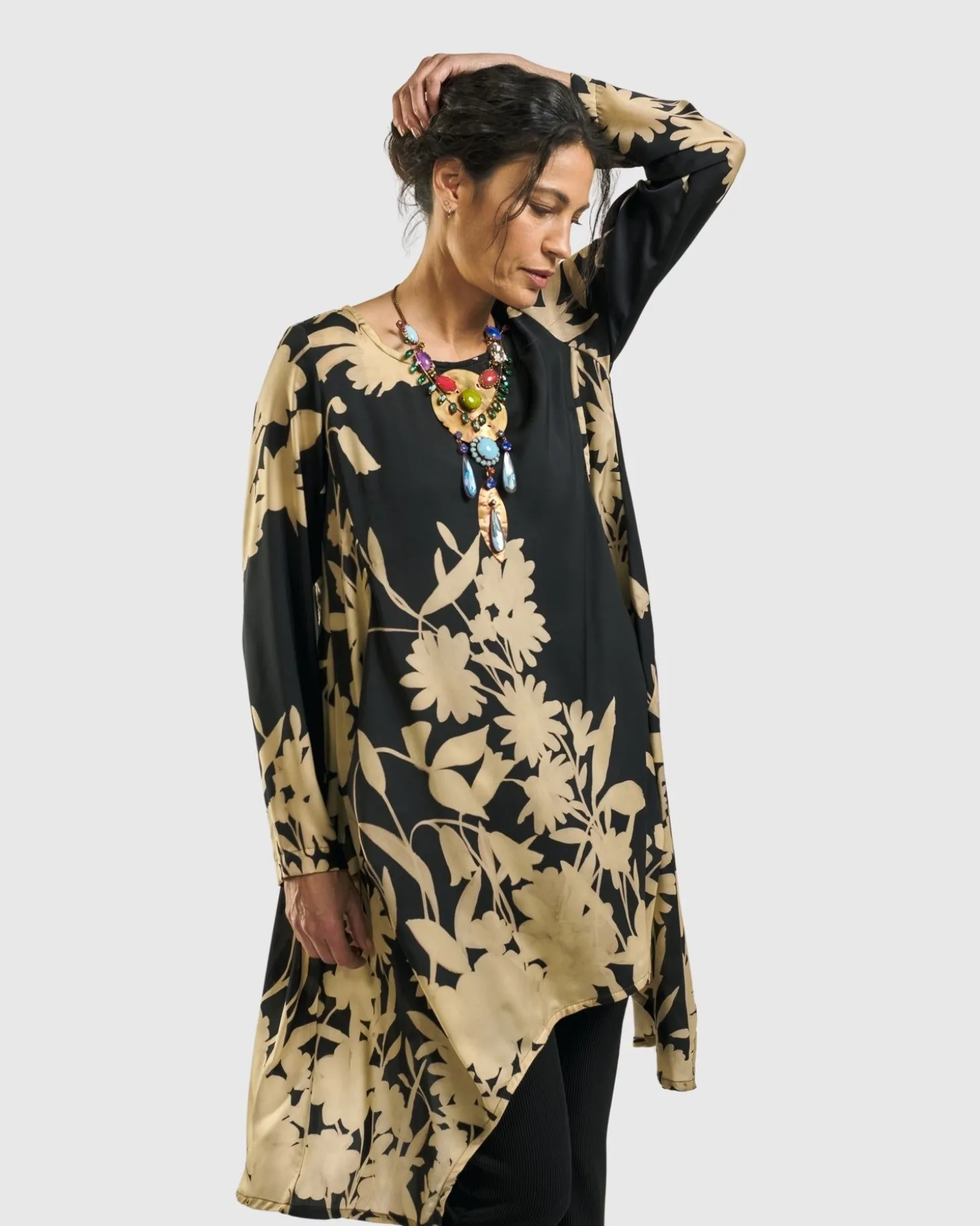 Women Alembika Daylily Tunic Top, Floral
