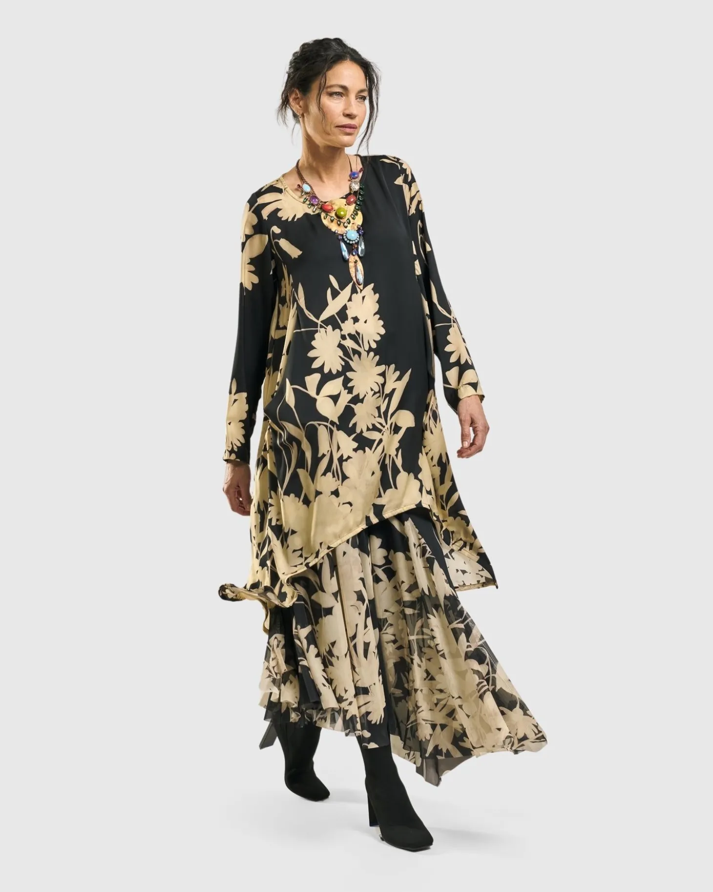 Women Alembika Daylily Tunic Top, Floral