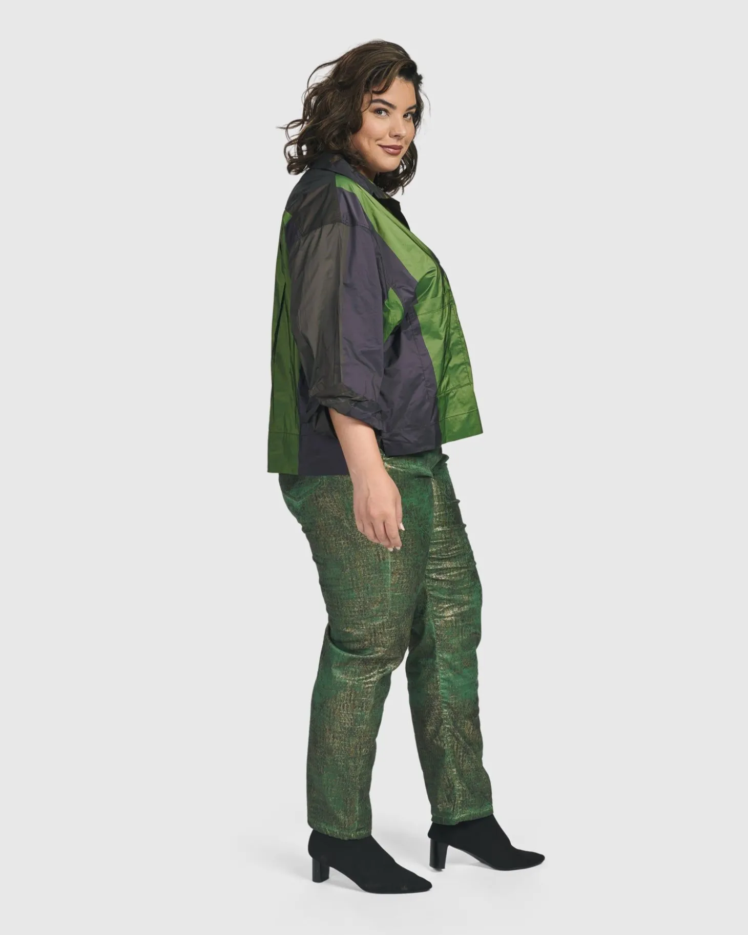 Women Alembika Deluxe Boxy Shirt, Forest