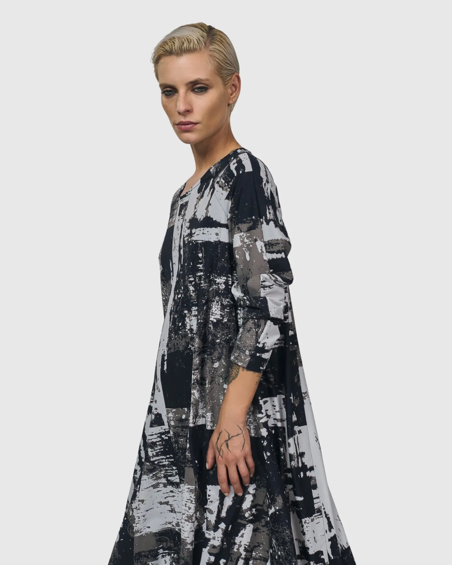 Women Alembika Digi A-Line Dress, Marble