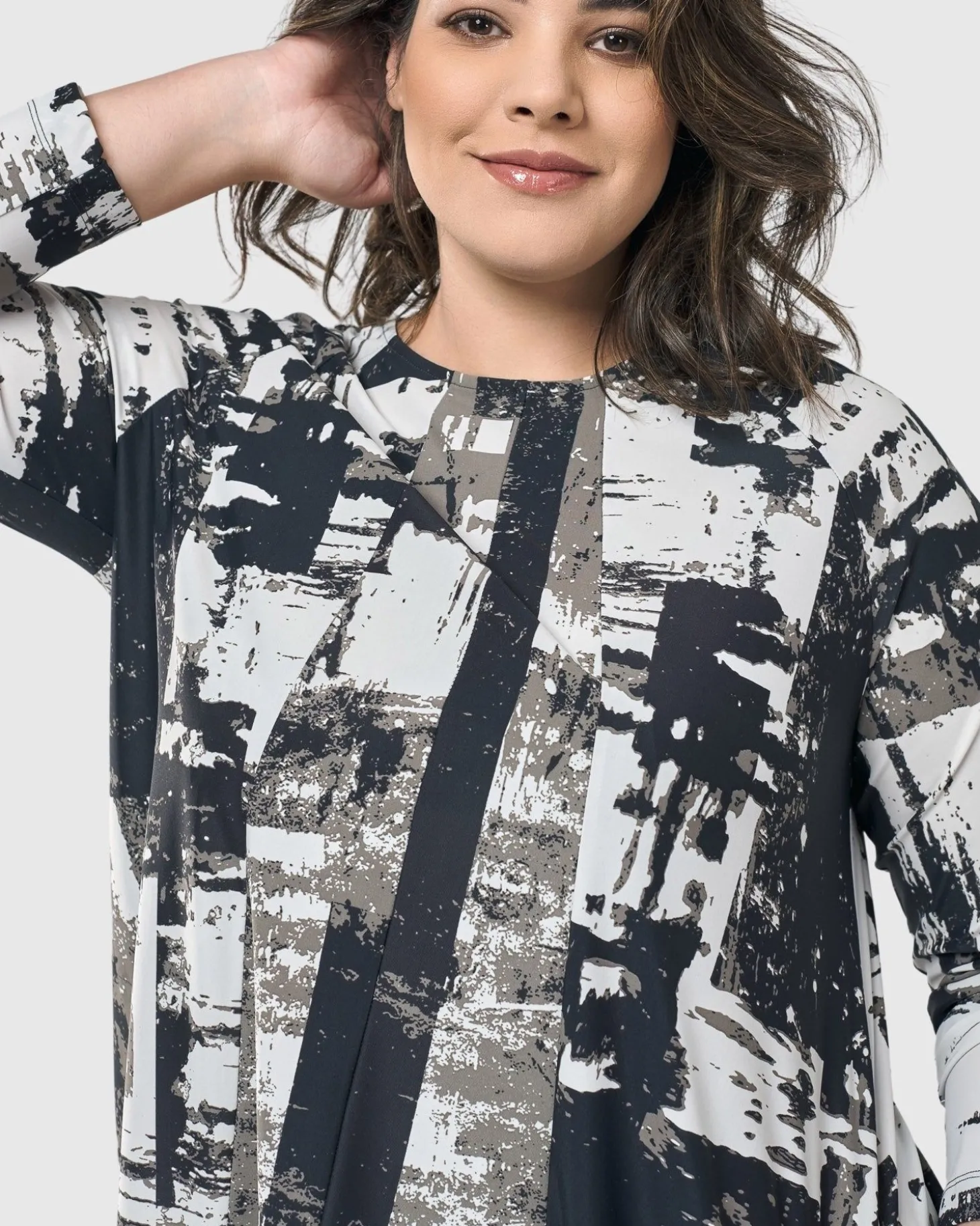 Women Alembika Digi A-Line Dress, Marble