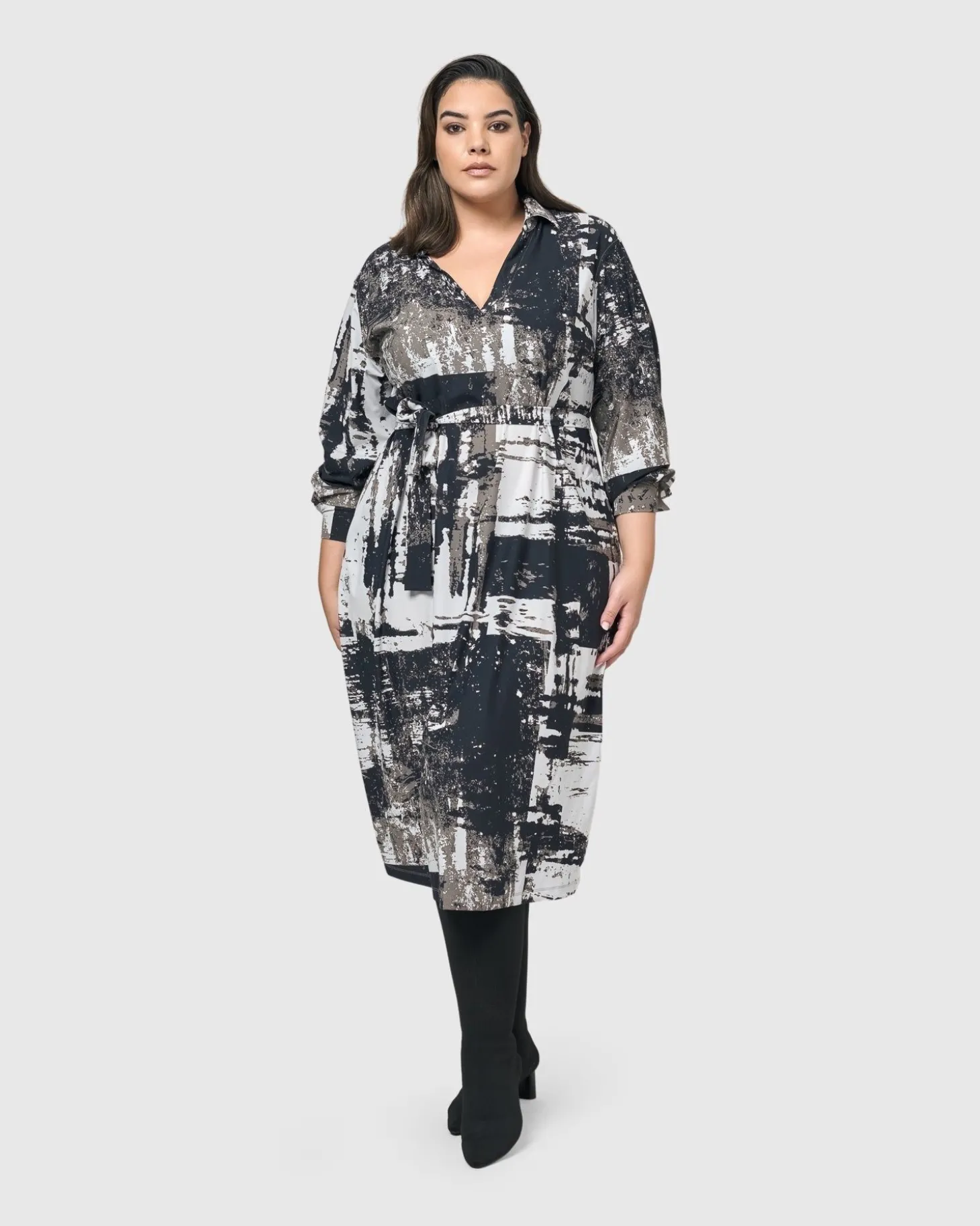 Women Alembika Digi Midi Dress, Marble
