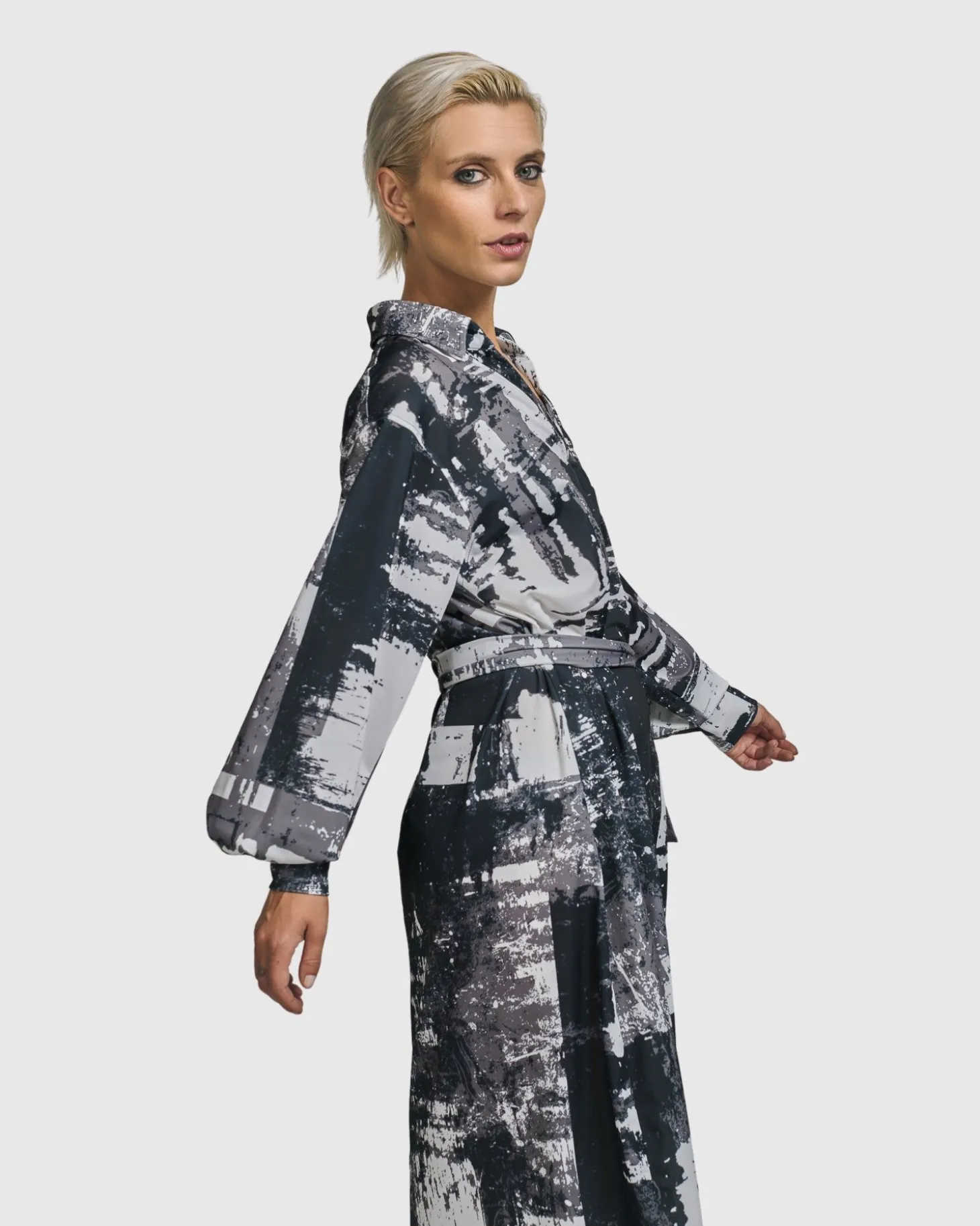 Women Alembika Digi Midi Dress, Marble