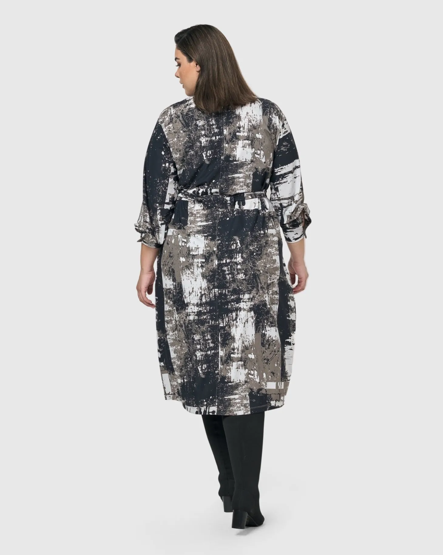 Women Alembika Digi Midi Dress, Marble