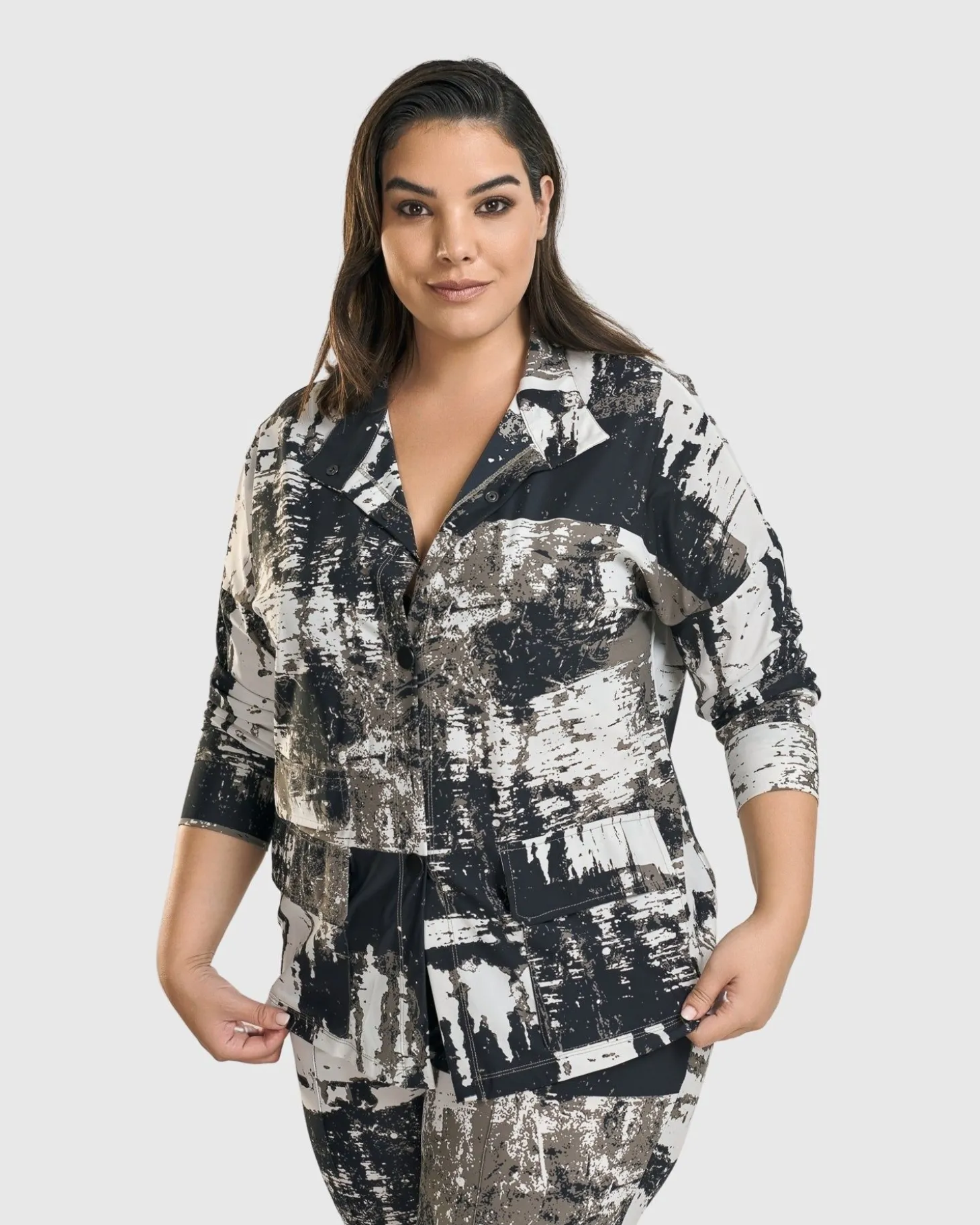 Women Alembika Digi Tech Jacket, Marble