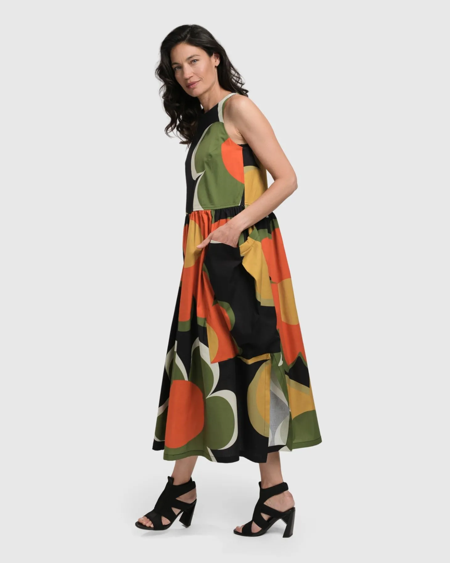 Women Alembika Dina Sleeveless Maxi Dress, Floral