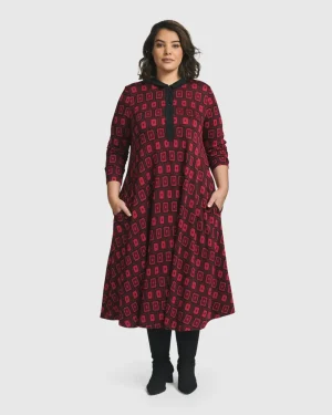 Women Alembika Dynamite Shirt Dress, Red