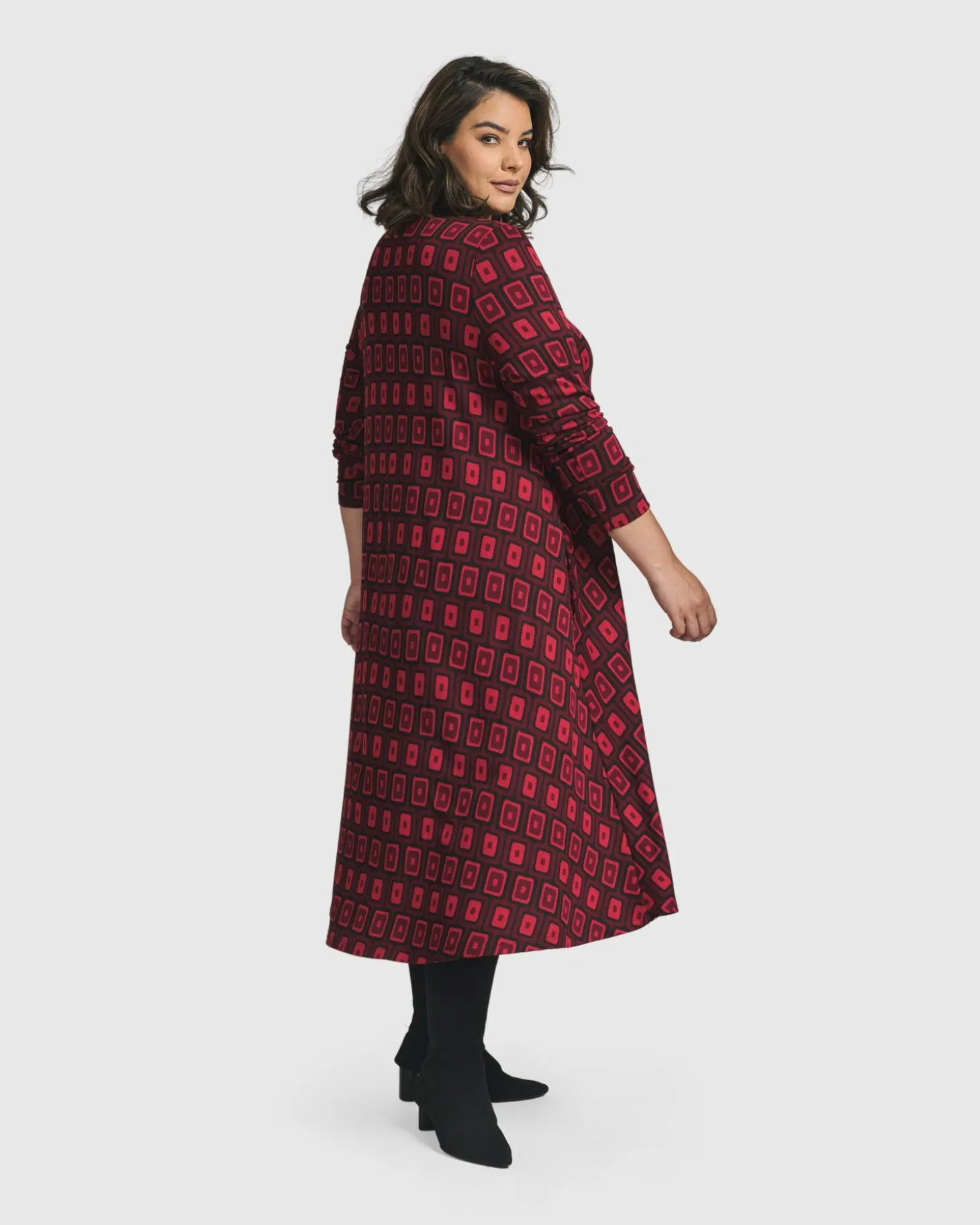 Women Alembika Dynamite Shirt Dress, Red