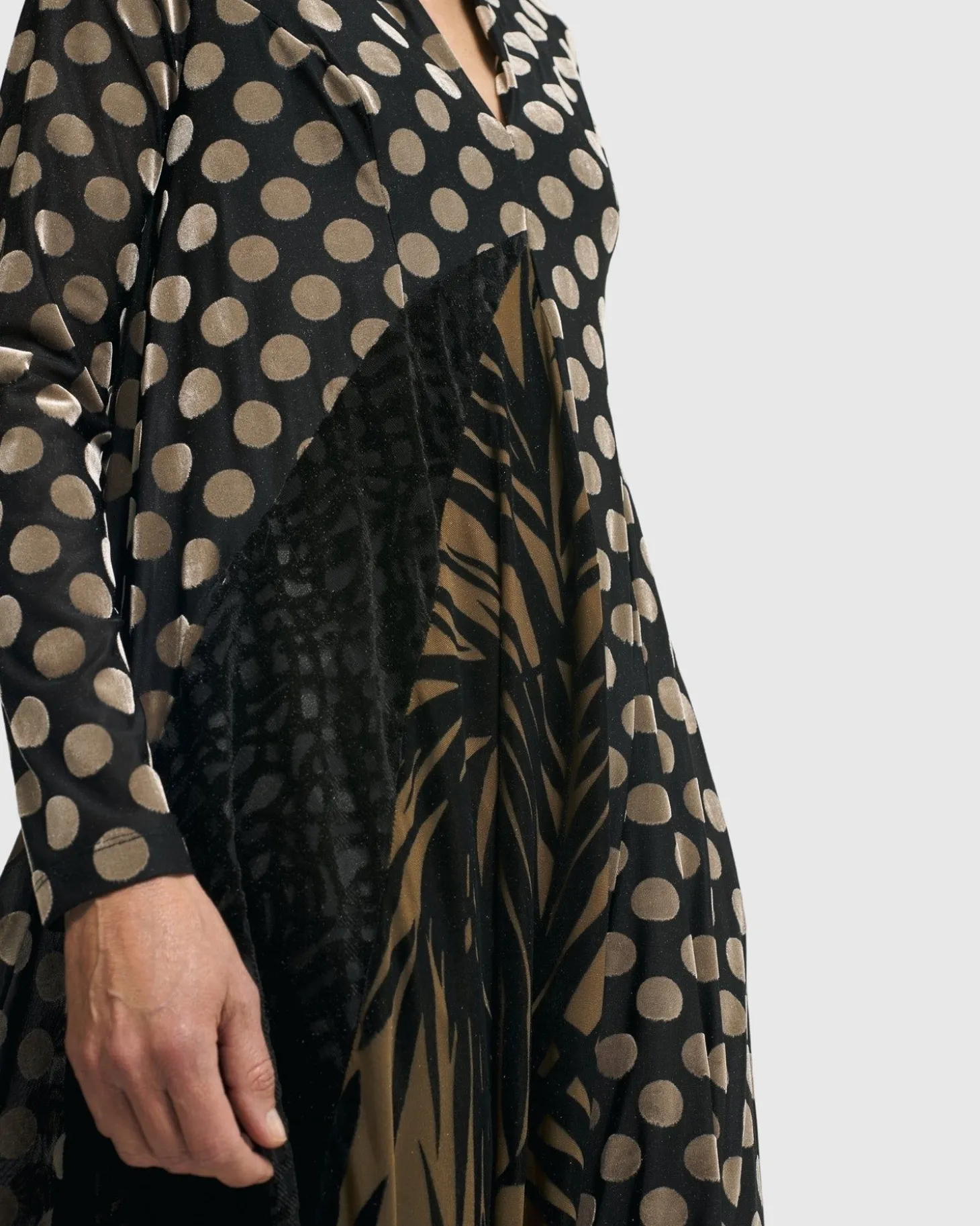 Women Alembika Equinox Cocoon Dress, Gold