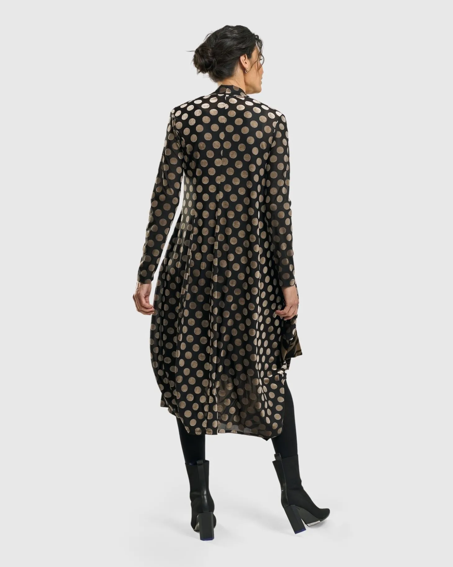 Women Alembika Equinox Cocoon Dress, Gold