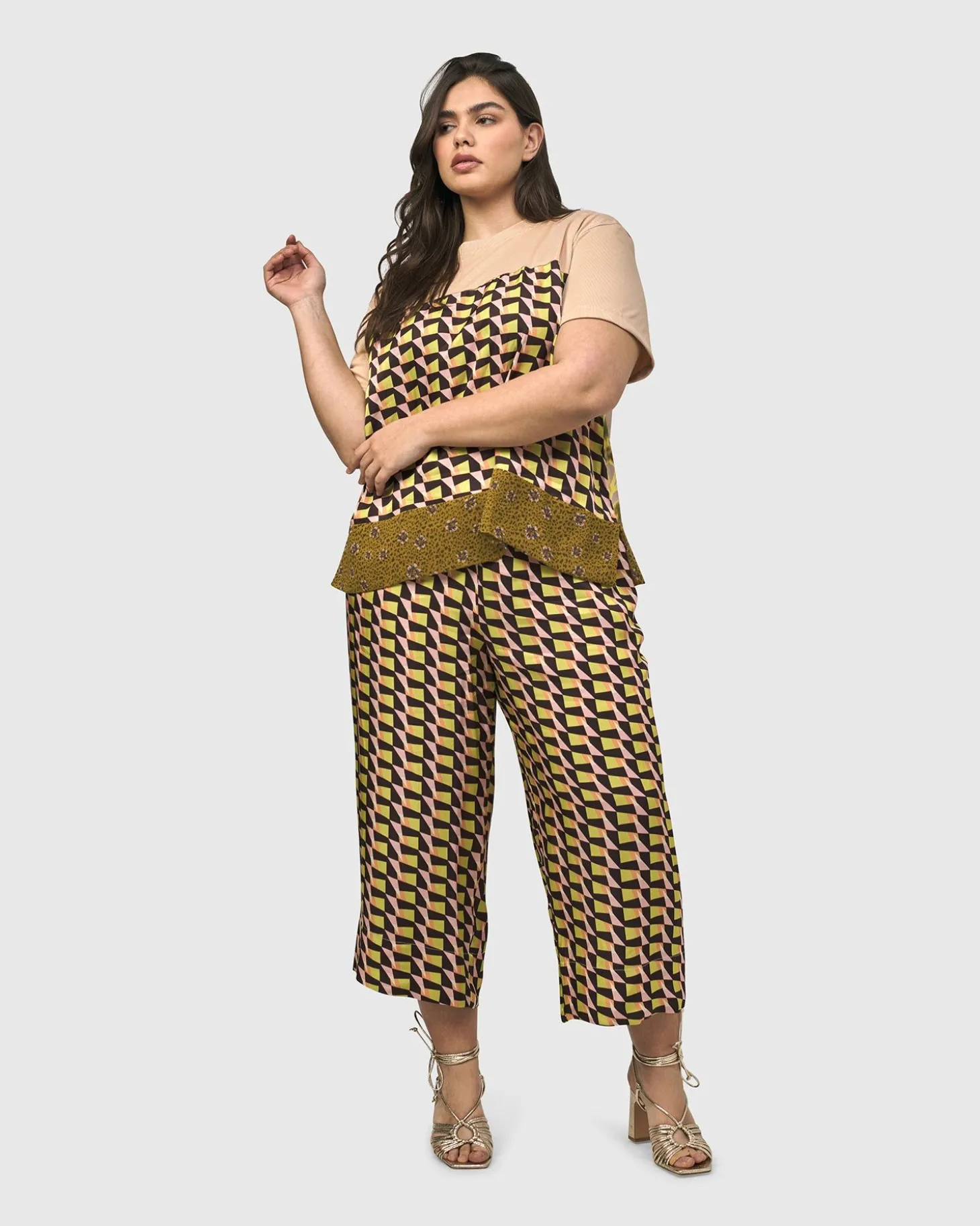 Women Alembika Escher Boxy Tee, Mix