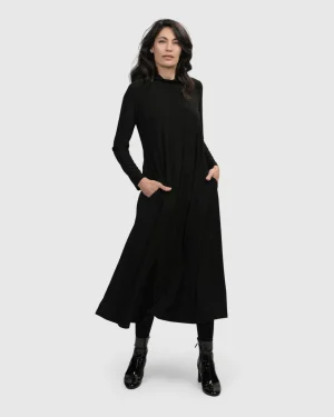 Women Alembika Essential A Line Dress, Black
