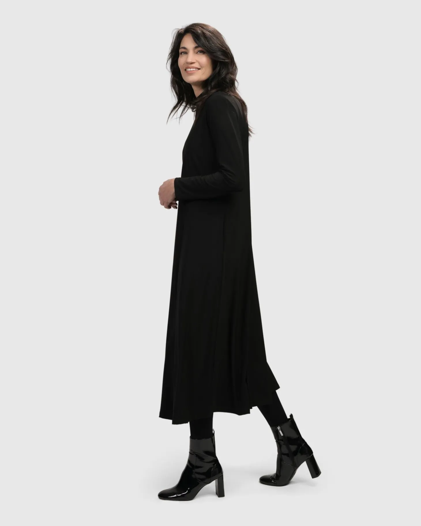 Women Alembika Essential A Line Dress, Black