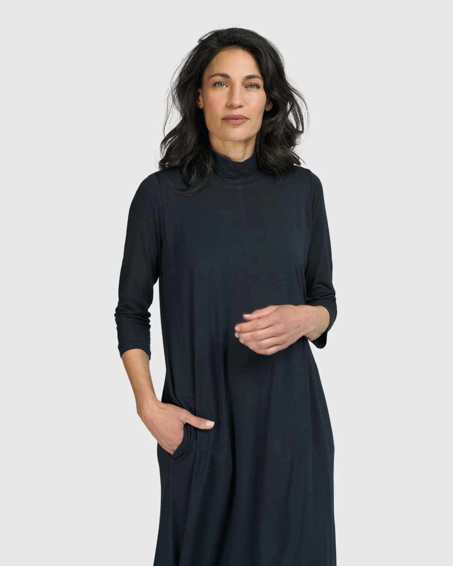 Women Alembika Essential A-Line Dress, Ocean