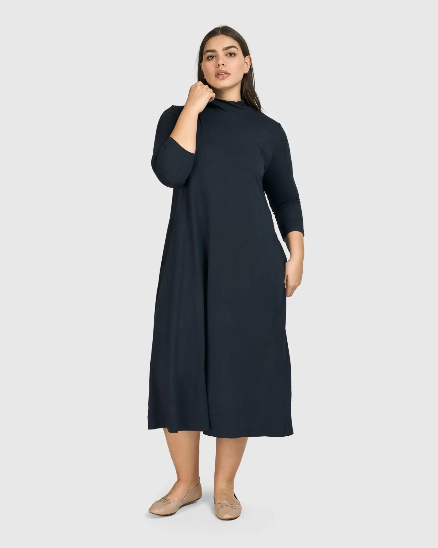 Women Alembika Essential A-Line Dress, Ocean