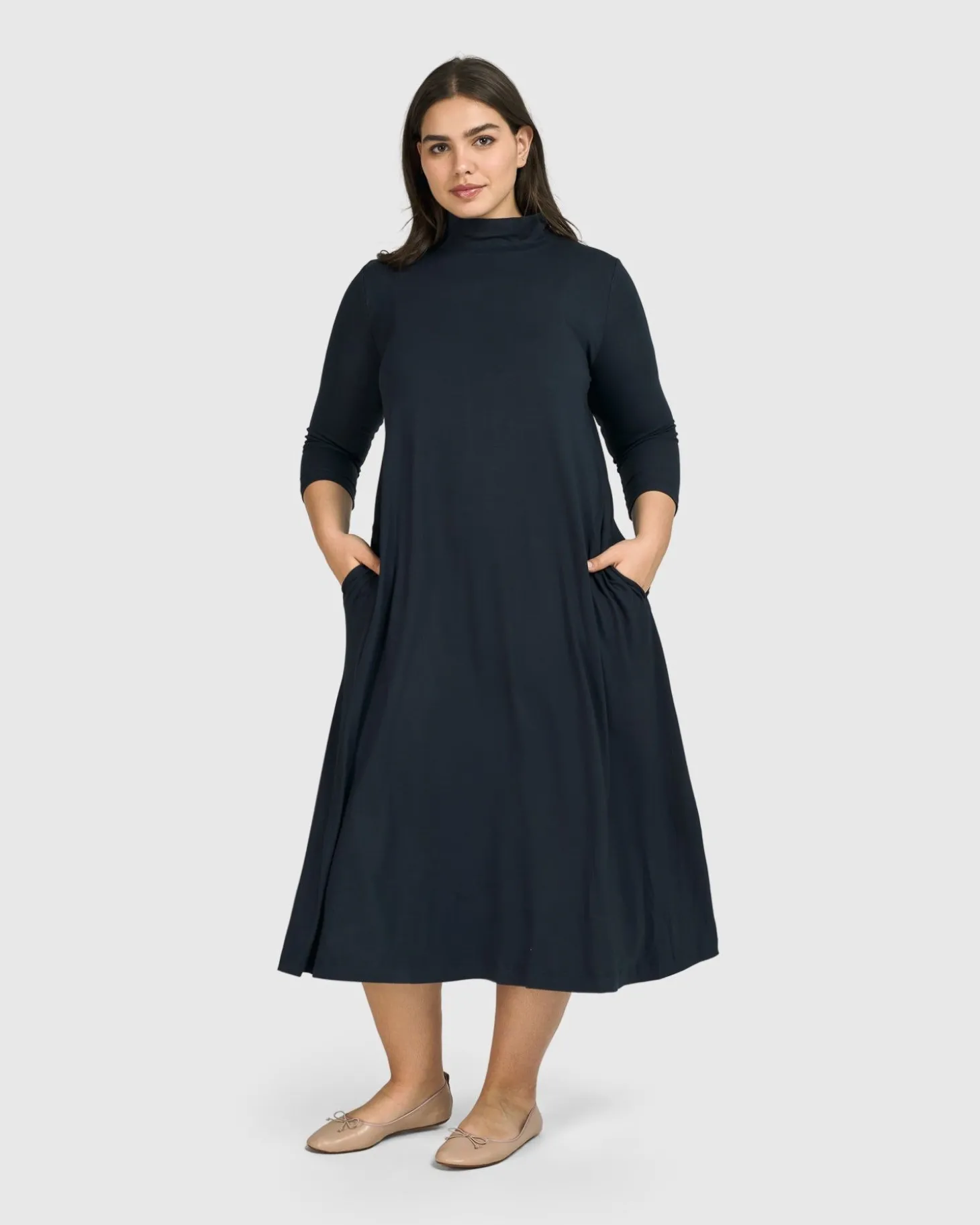Women Alembika Essential A-Line Dress, Ocean