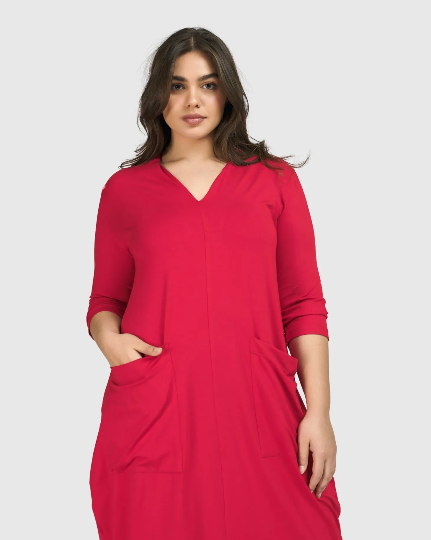 Women Alembika Essential Cargo Dress, Red Rose
