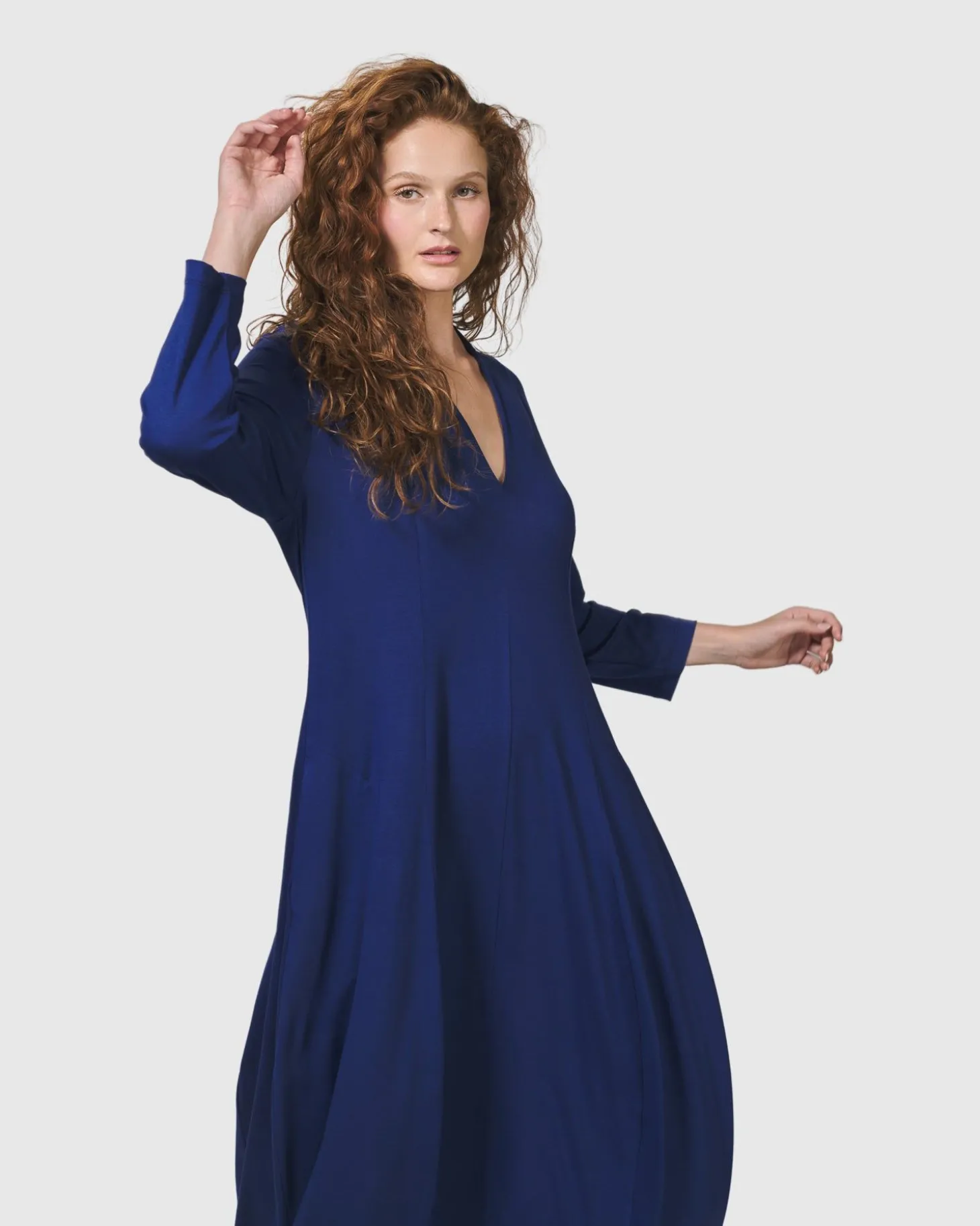Women Alembika Essential Cocoon Dress, Royal Blue