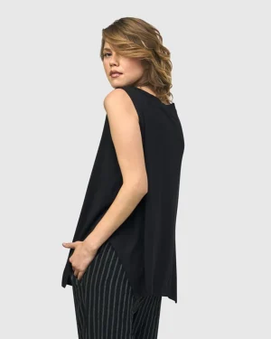 Women Alembika Essential Cutaway Tank Top, Black