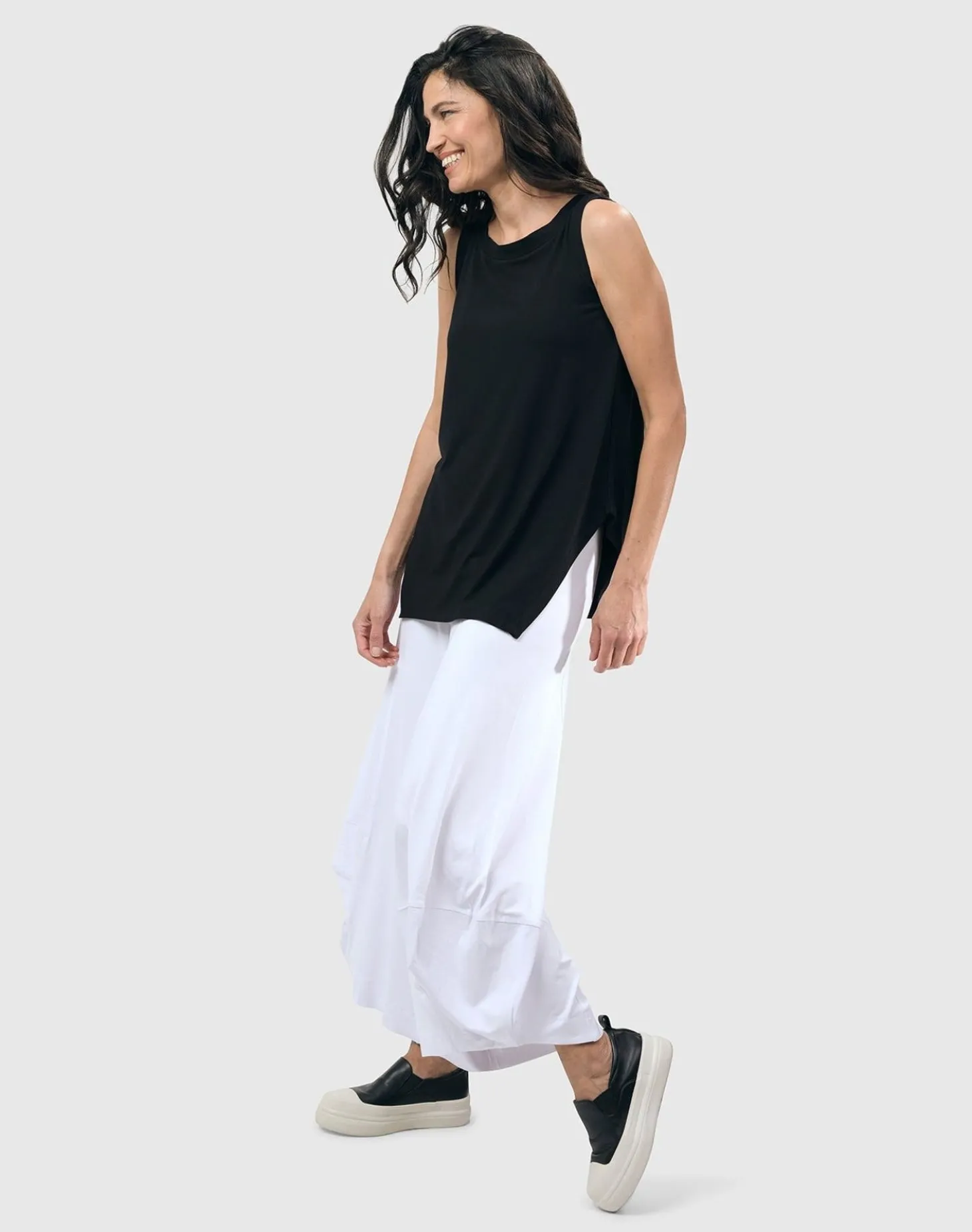 Women Alembika Essential Cutaway Tank Top, Black
