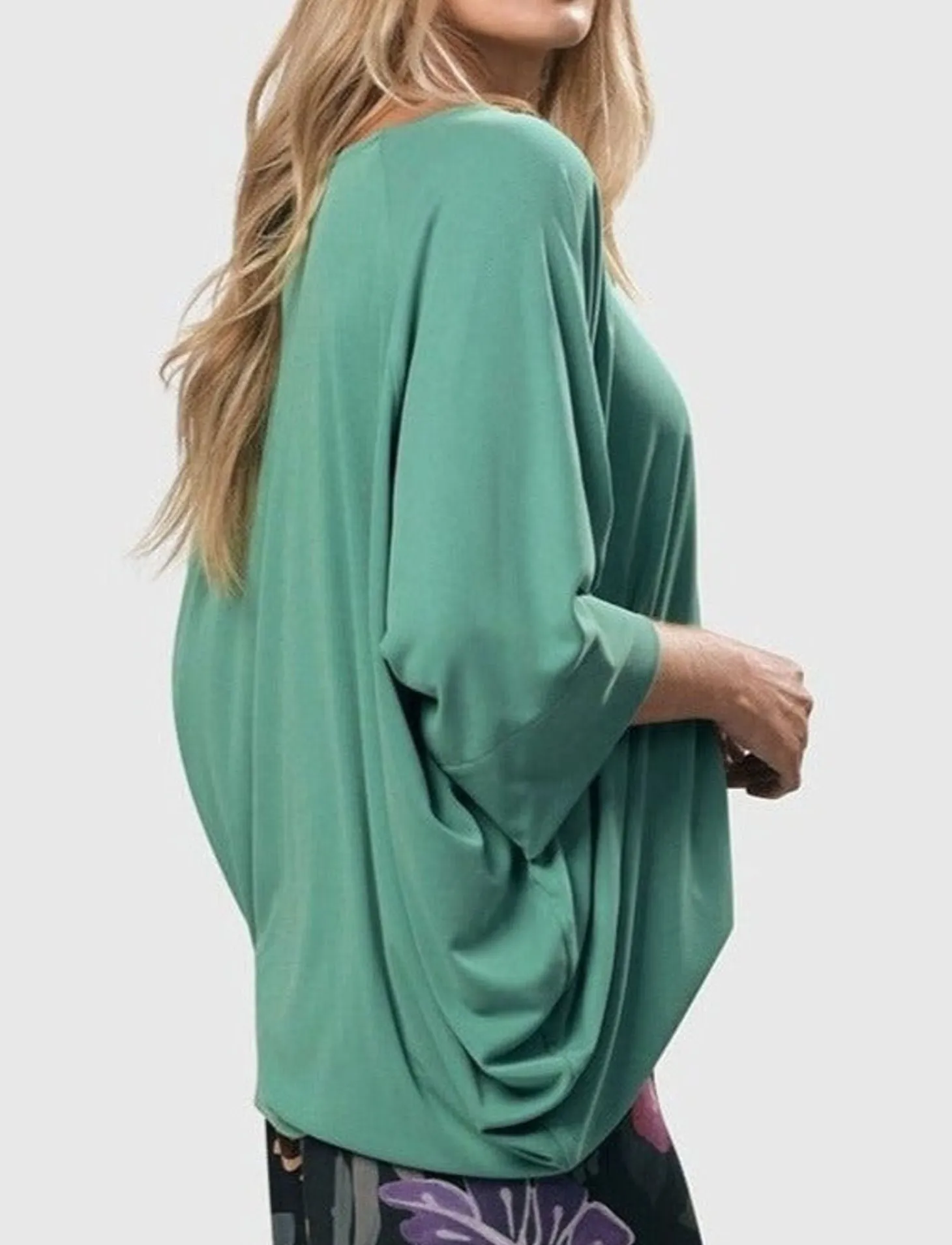 Women Alembika Essential Favorite Cupro Blouson Top, Seafoam