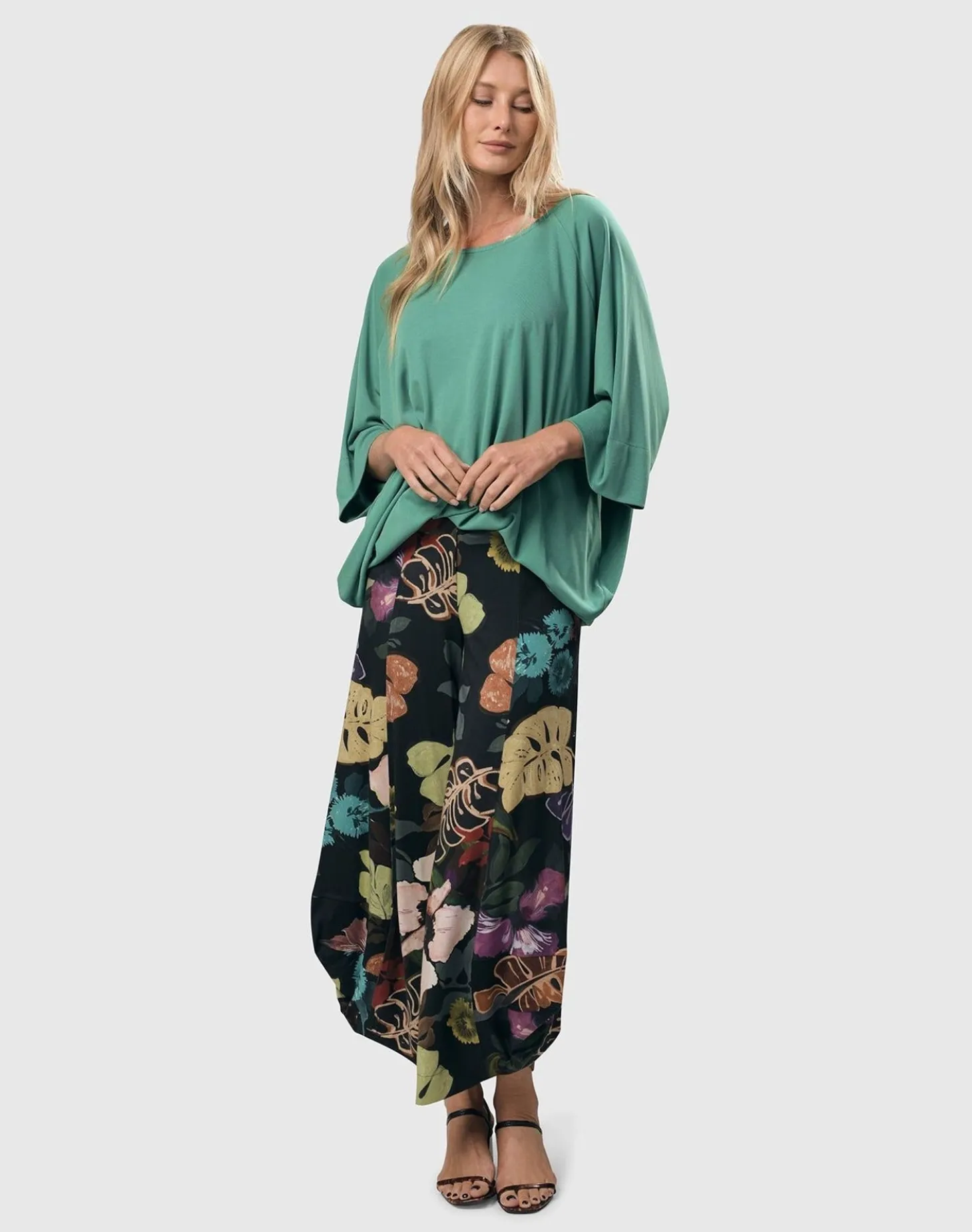 Women Alembika Essential Favorite Cupro Blouson Top, Seafoam