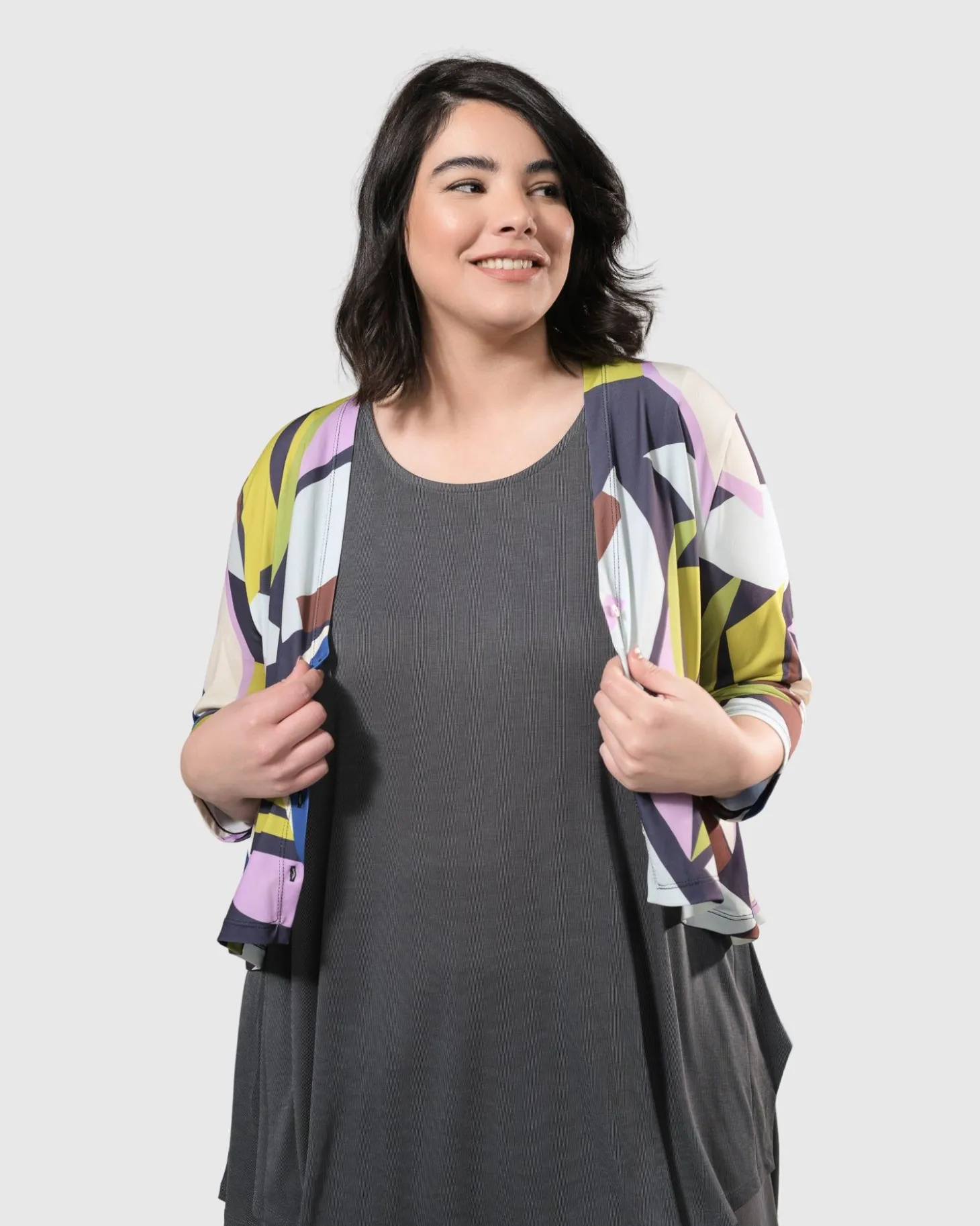 Women Alembika Essential Joy Sleeveless Tunic Top, Grey