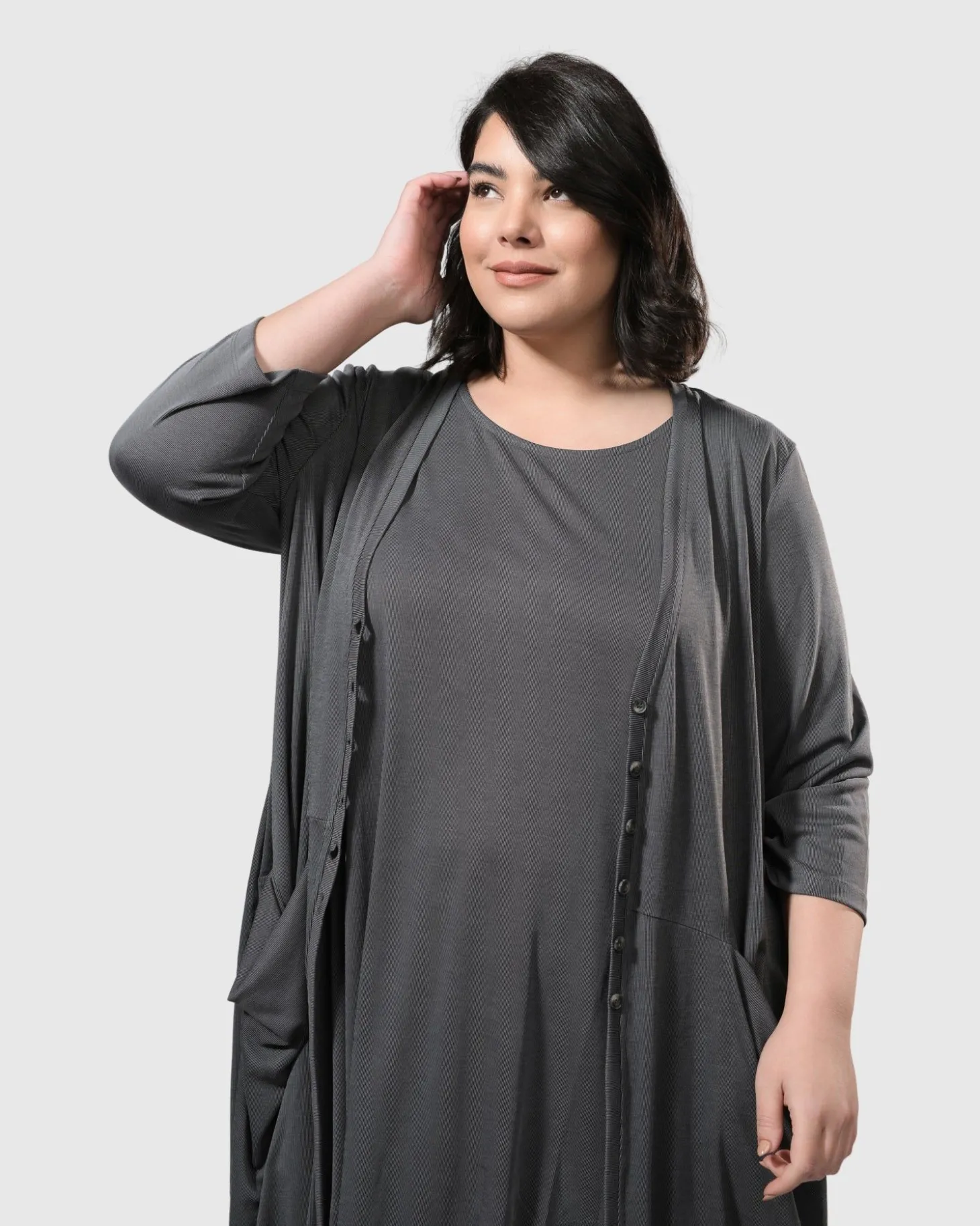 Women Alembika Essential Joy Sleeveless Tunic Top, Grey