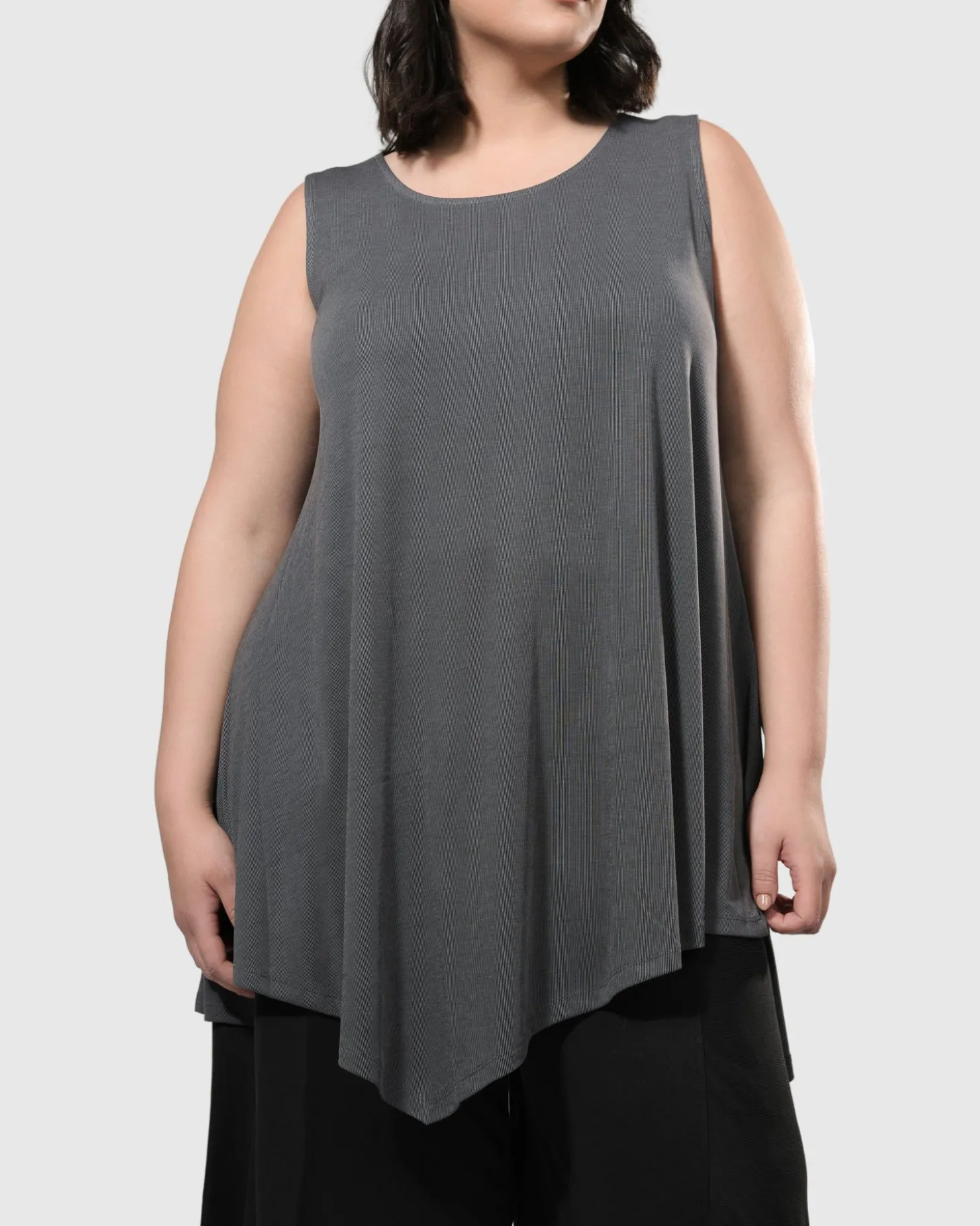 Women Alembika Essential Joy Sleeveless Tunic Top, Grey