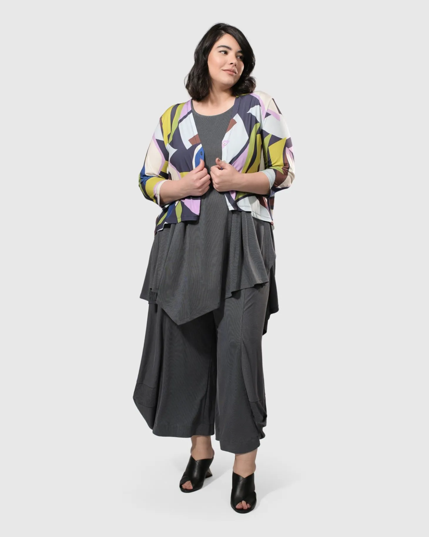 Women Alembika Essential Joy Sleeveless Tunic Top, Grey