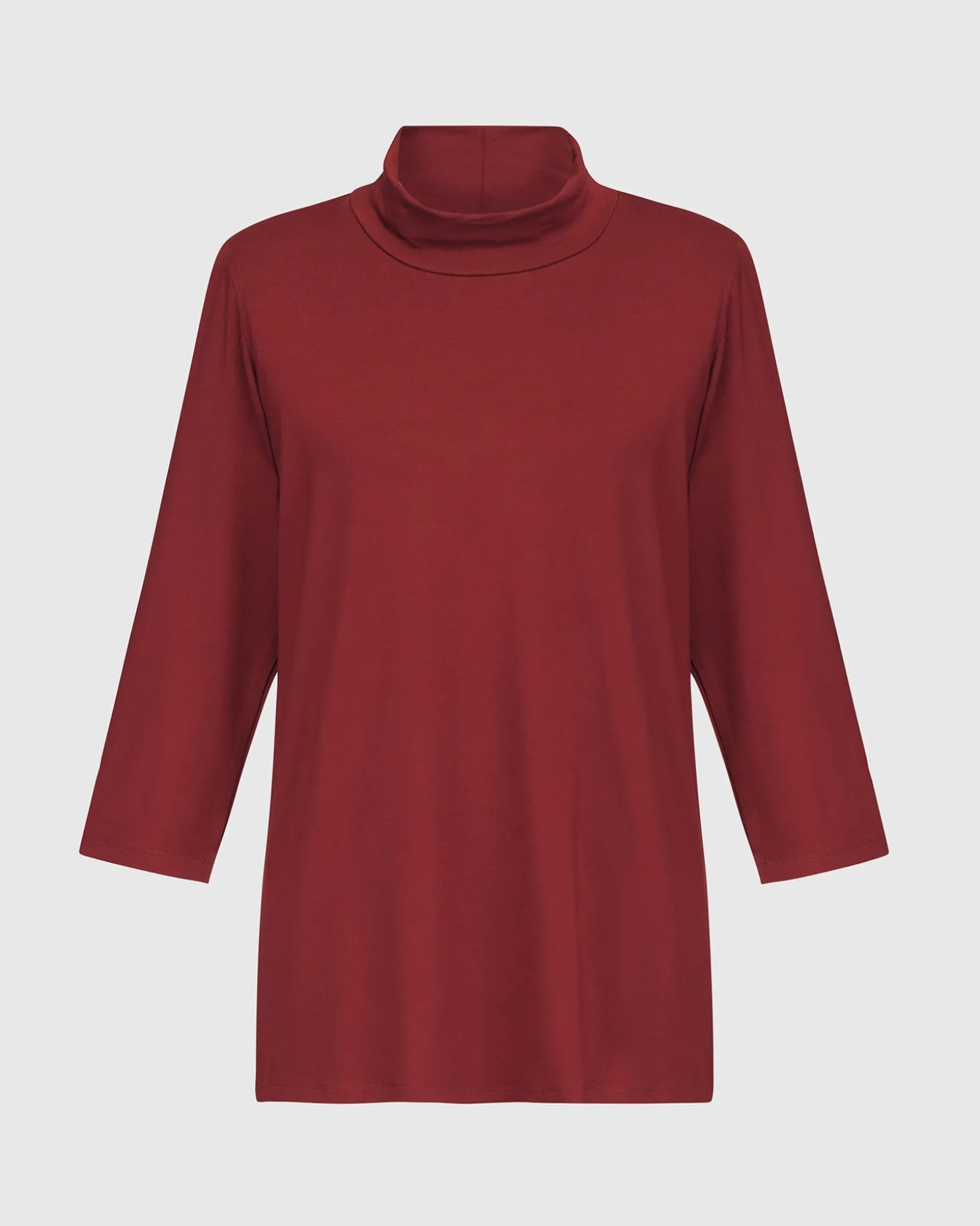 Women Alembika Essential Mockneck Top, Plum