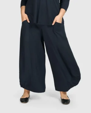Women Alembika Essential Punto Pockets Pants, Ocean