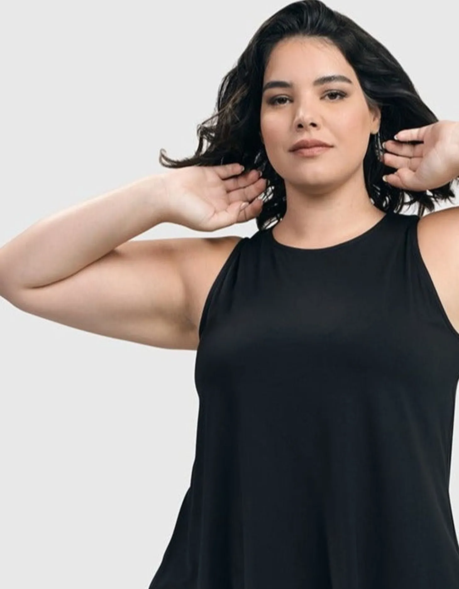 Women Alembika Essential Sleeveless Tunic Top, Black